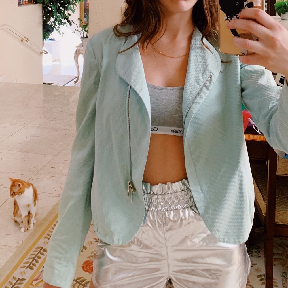Giorgio Armani Seafoam Green Blazer - Picture 3 of 8